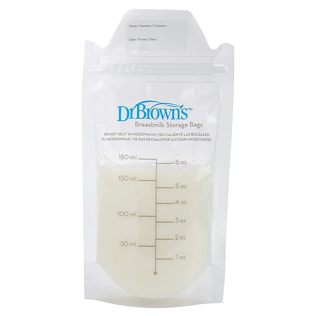 کیسه ذخیره شیر مادر دکتر براون Dr browns بسته 1 عددی